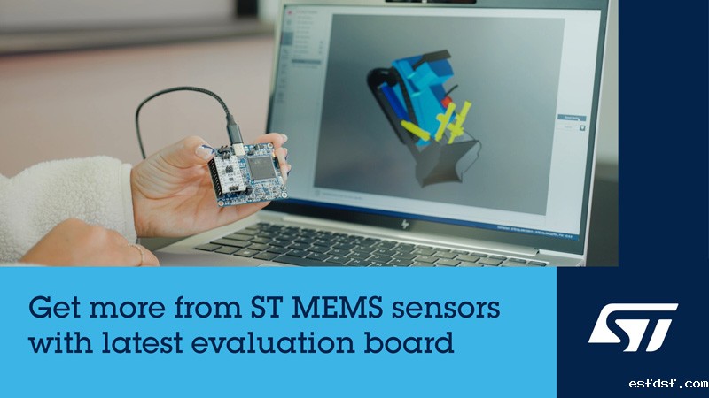 意法半导体升级传感器评估板STEVAL-MKI109D，加快即插即用传感模块评估